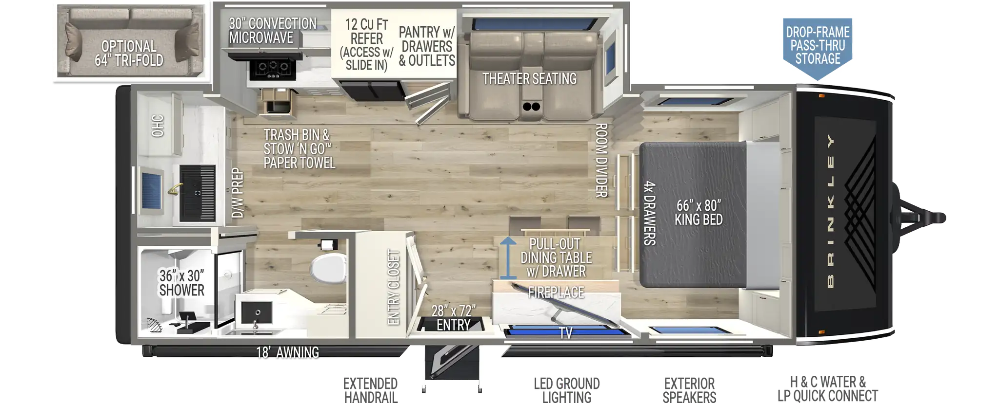 Floorplan diagram for 2027 Brinkley Model I 235