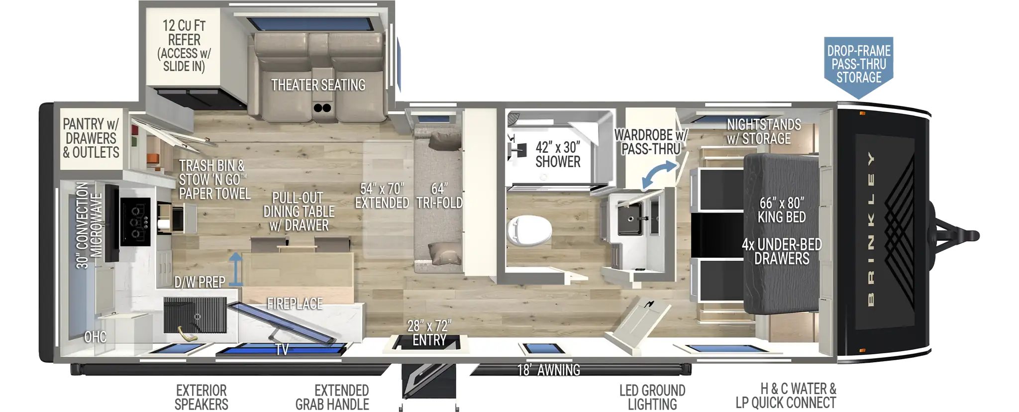 Floorplan diagram for 2027 Brinkley Model I 275