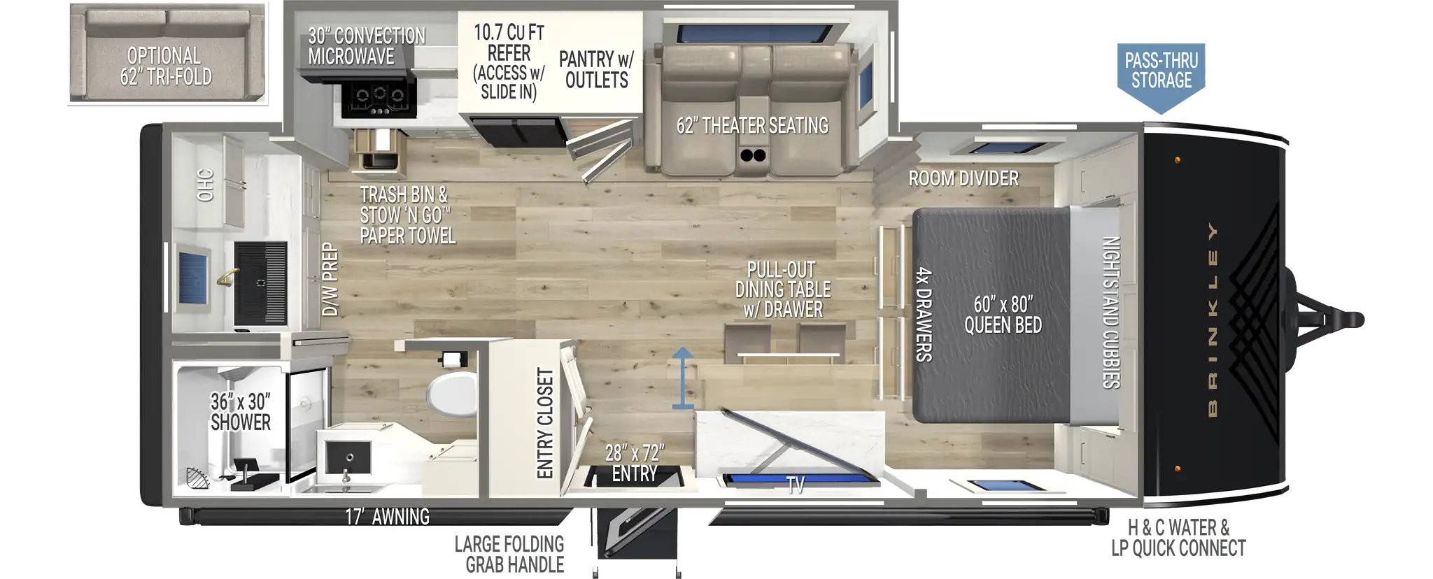 Floorplan diagram for 2027 Brinkley Model Ix 23X