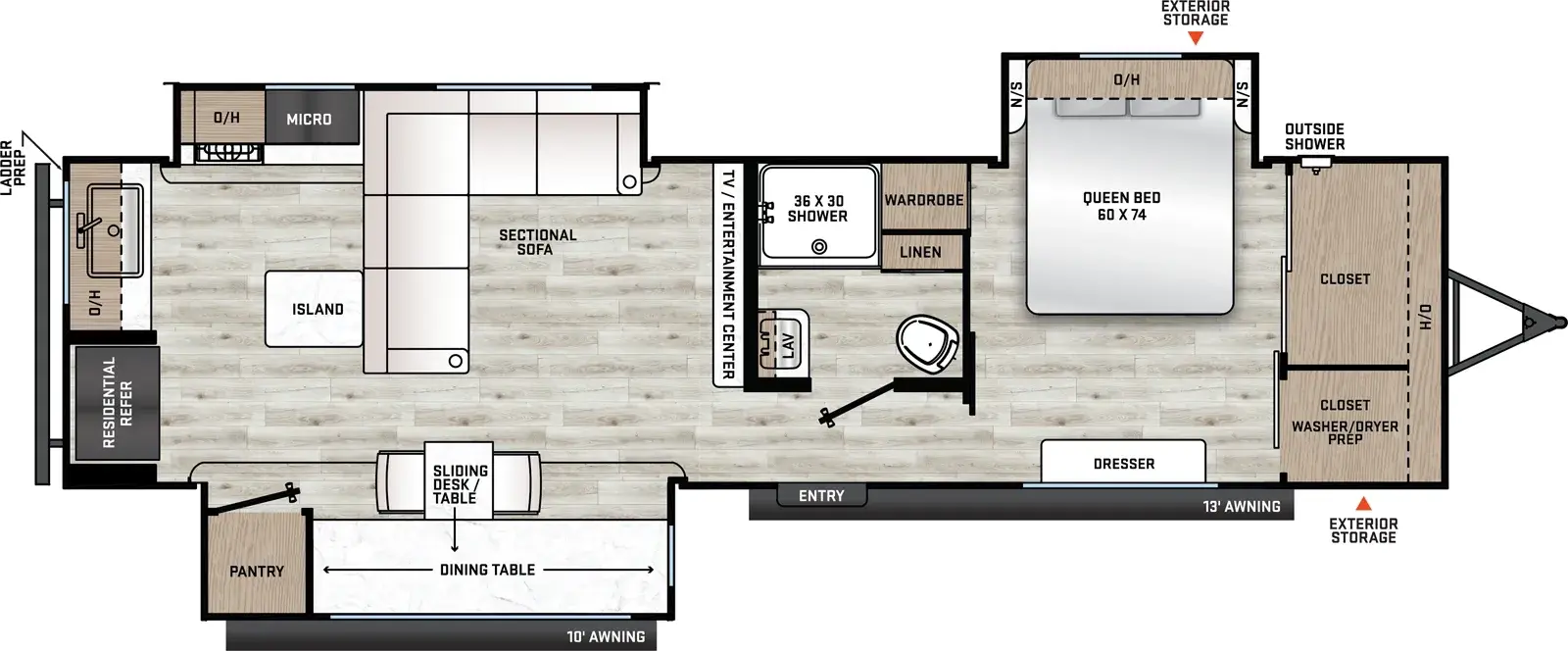 Floorplan diagram for 2026 Aurora 32MAZE
