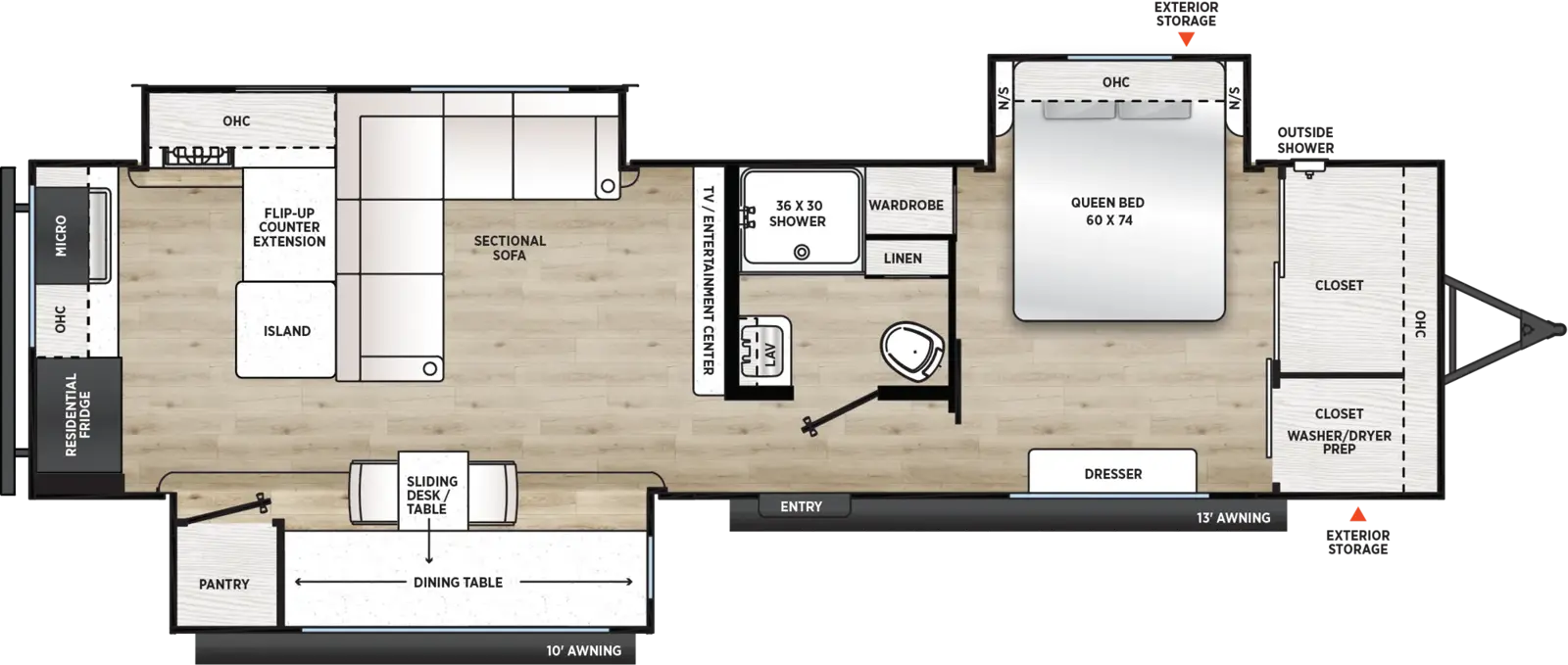 Floorplan diagram for 2027 Aurora 32MAZE