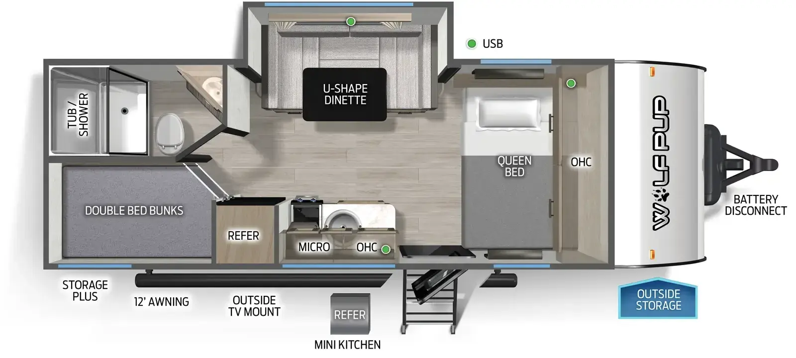 Floorplan diagram for 2026 Cherokee Black Label 17JWBL