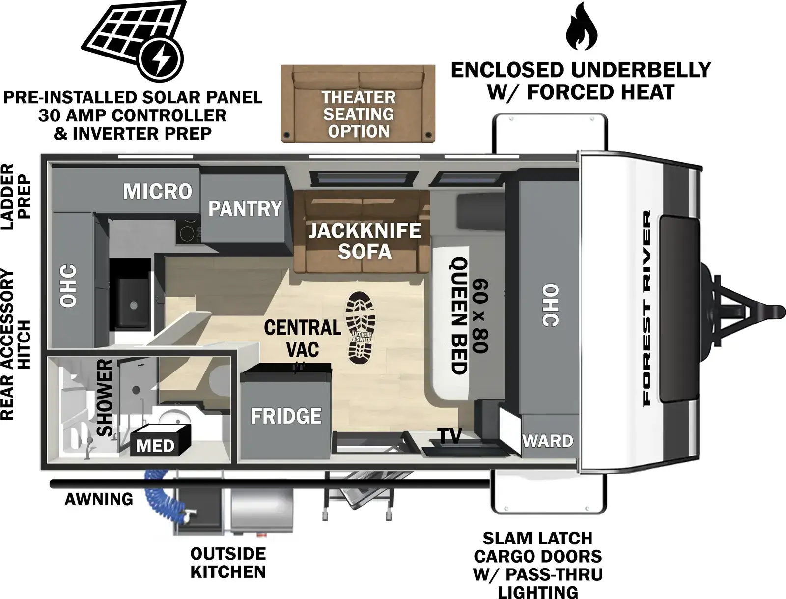 Floorplan diagram for 2026 Ibex 16MRJ