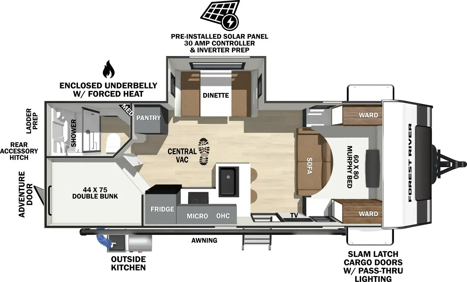 Floorplan diagram for 2026 Ibex 23MBH