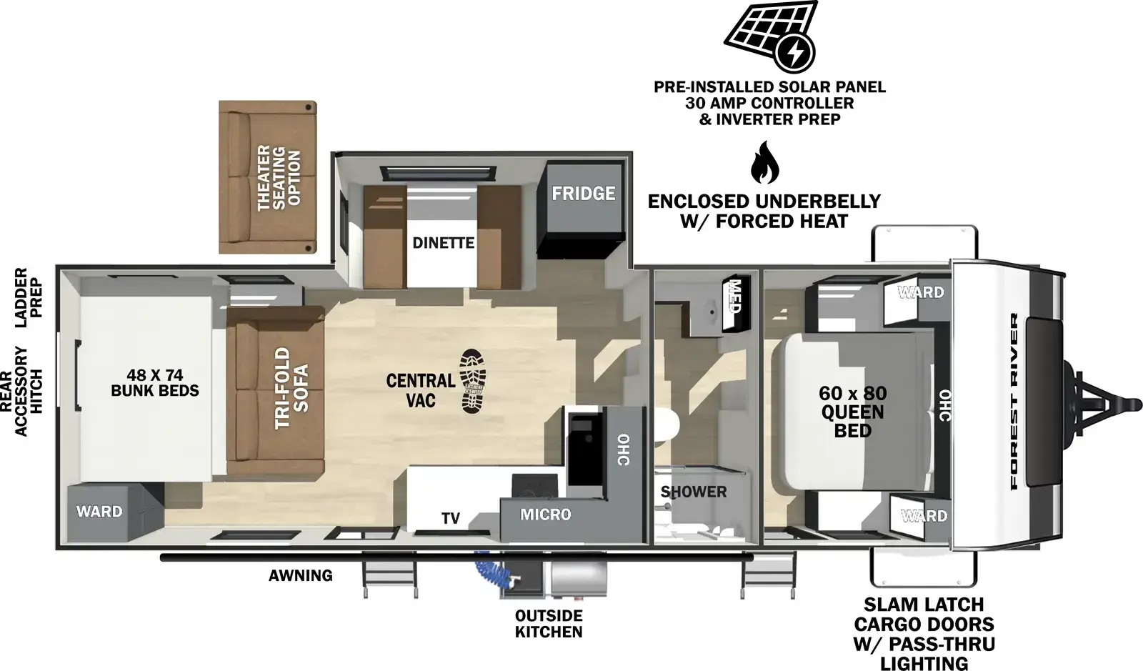 Floorplan diagram for 2026 Ibex 25RBH