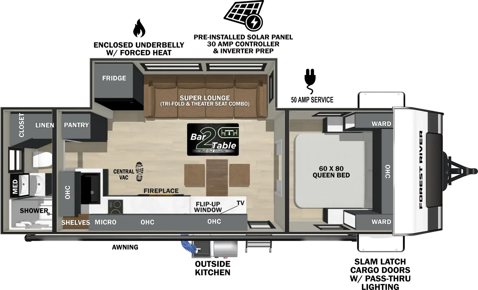 Floorplan diagram for 2026 Ibex 27RBSL