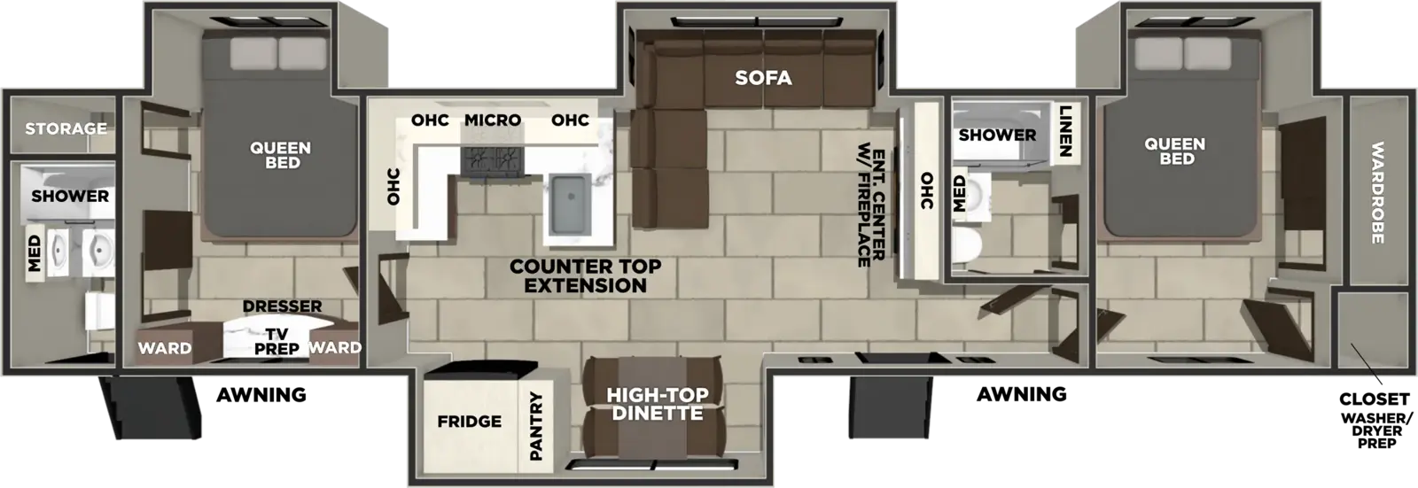 Floorplan diagram for 2027 LaCrosse 40PLEX