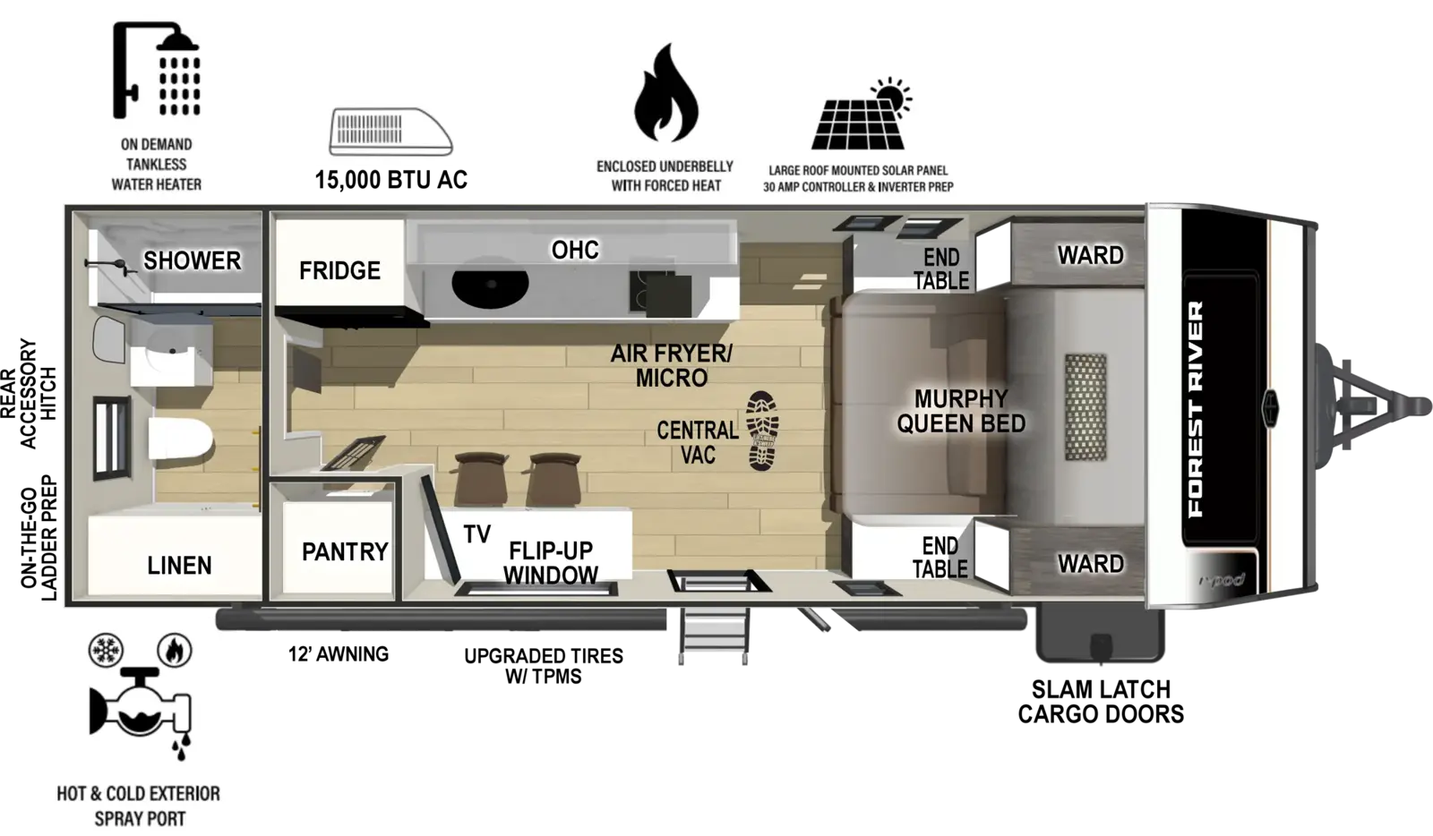 Floorplan diagram for 2027 r-pod r•pod RP-197