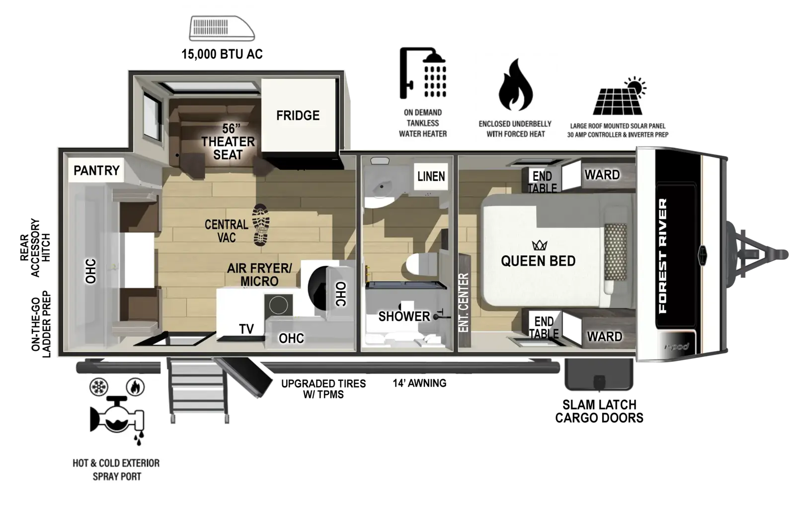 Floorplan diagram for 2027 r-pod r•pod RP-198