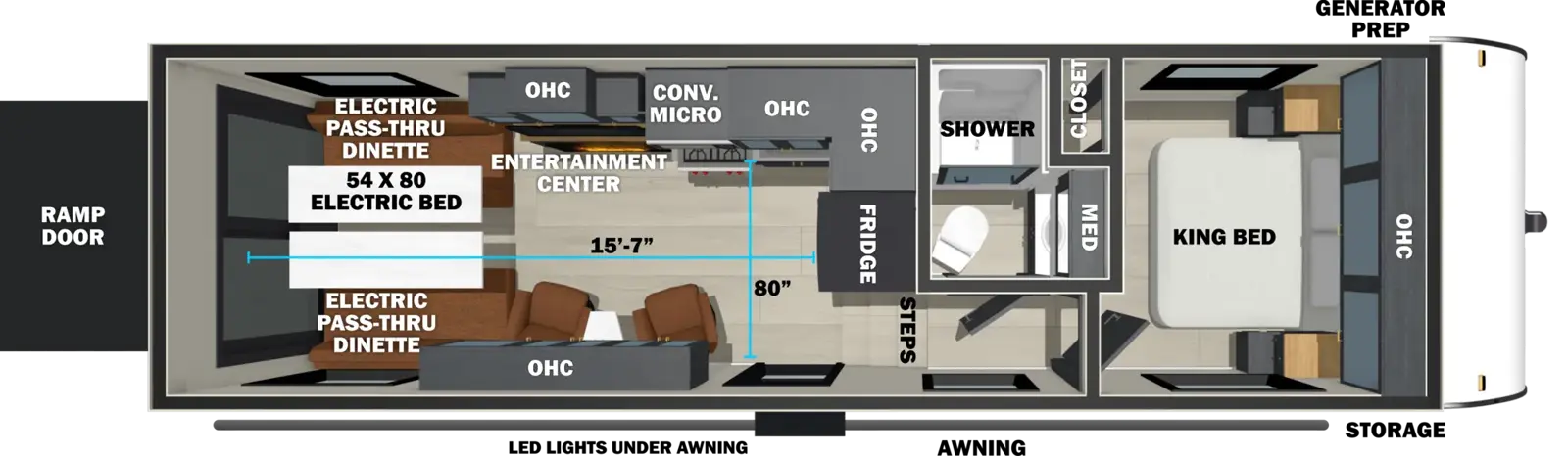 Floorplan diagram for 2027 Sandstorm 2710