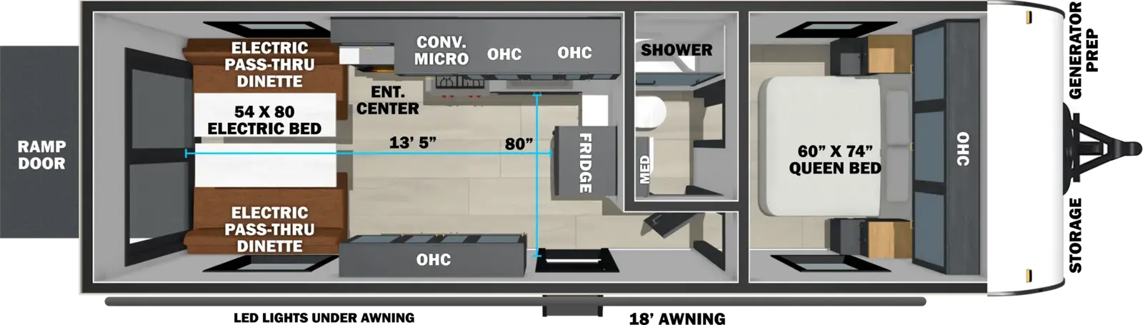 Floorplan diagram for 2027 Shockwave 2513