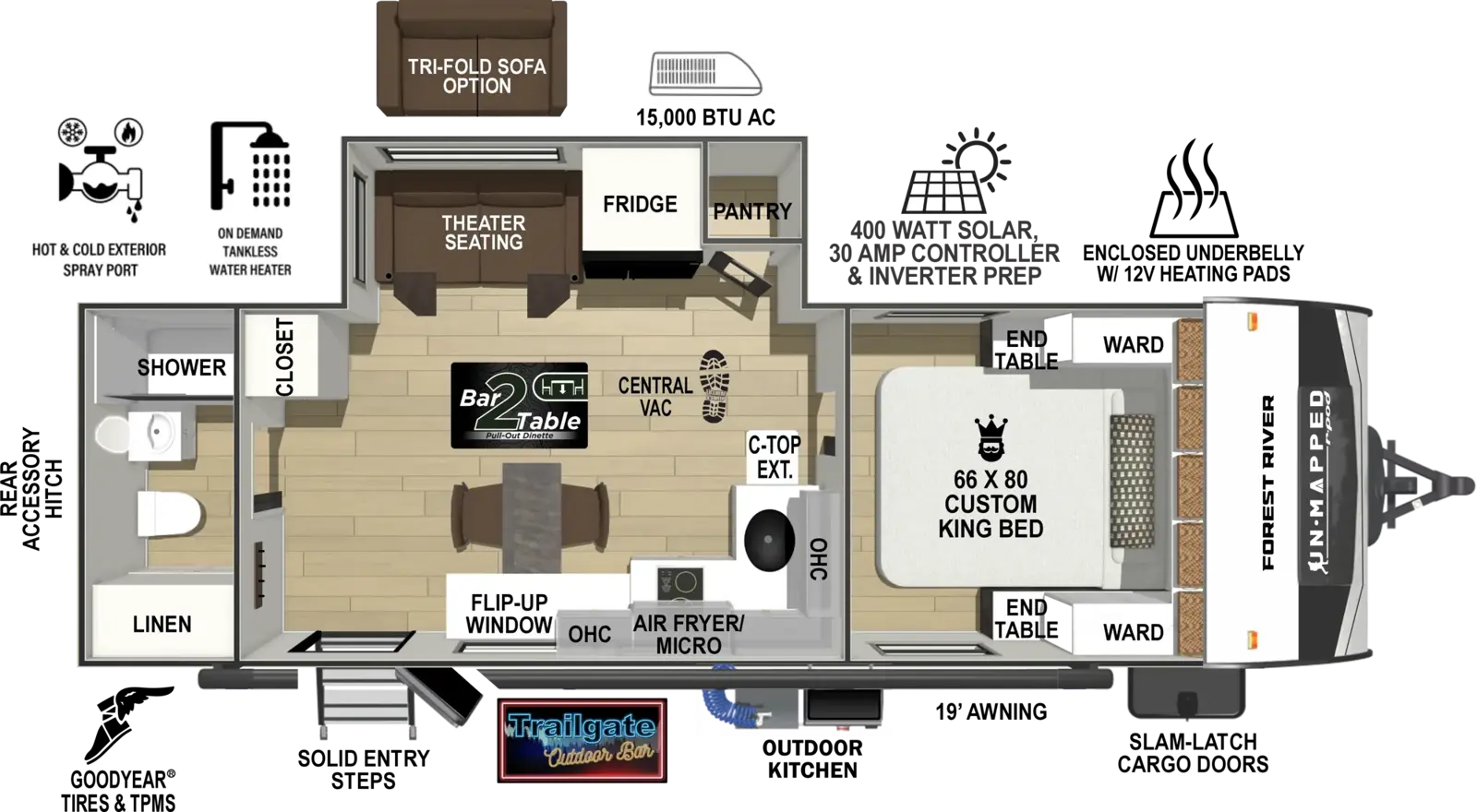 Floorplan diagram for 2027 Un•Mapped 22RB