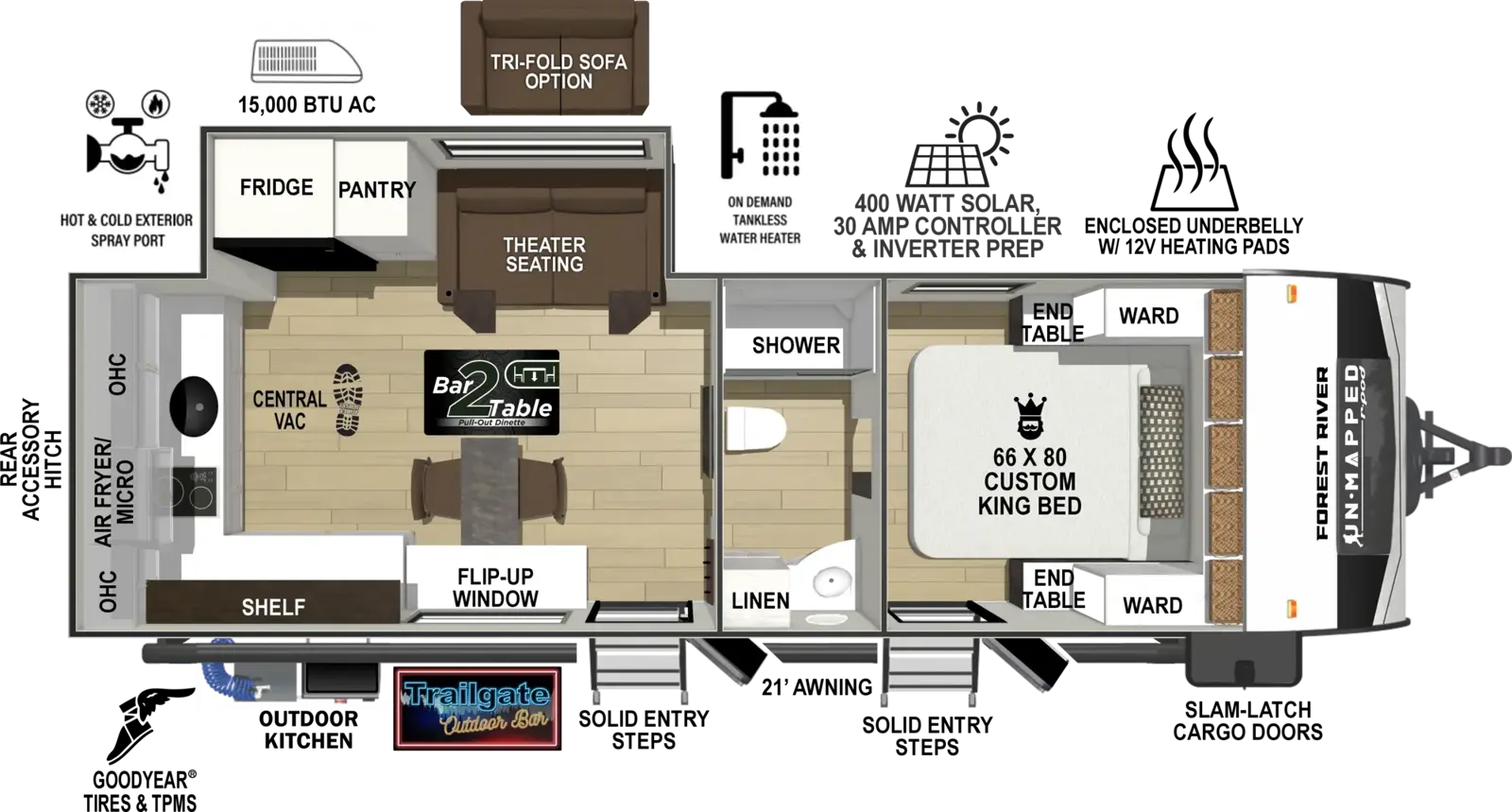 Floorplan diagram for 2027 Un•Mapped 24RK