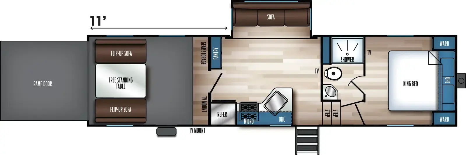 Floorplan diagram for 2026 Vengeance Rogue SUT 323SUT