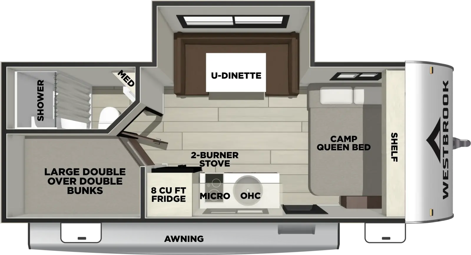 Floorplan diagram for 2027 Westbrook 18BHCC