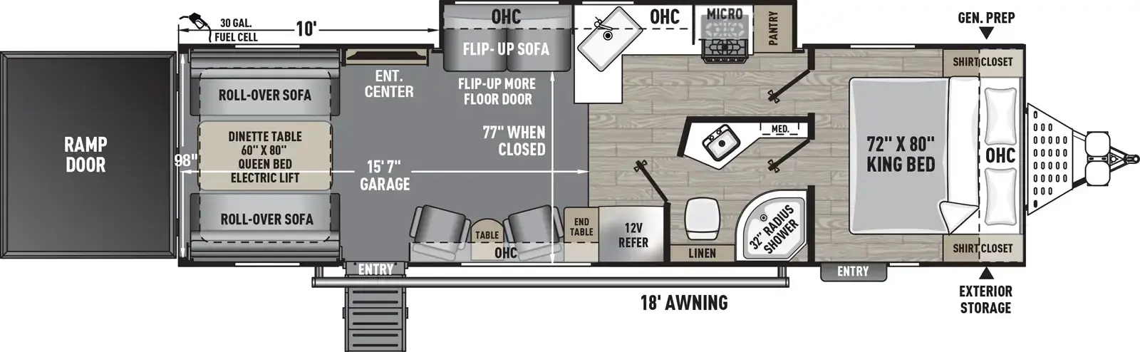 Floorplan diagram for 2026 Work and Play 29SS