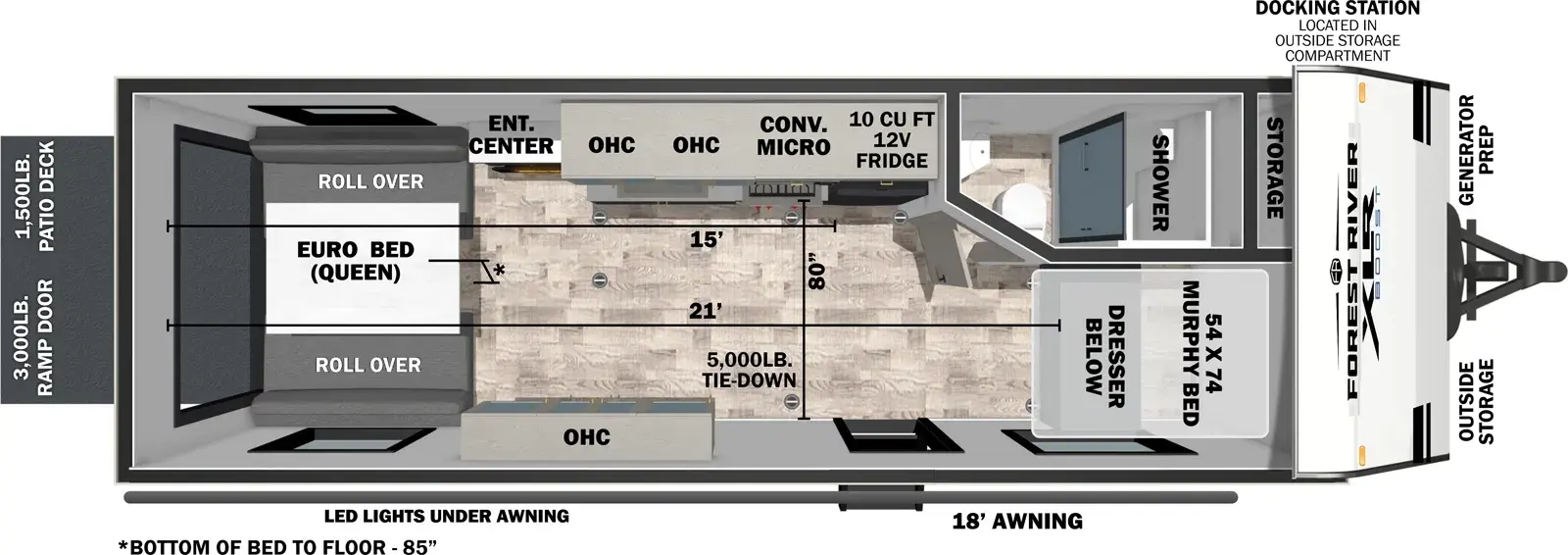 Floorplan diagram for 2026 XLR Boost 2115B