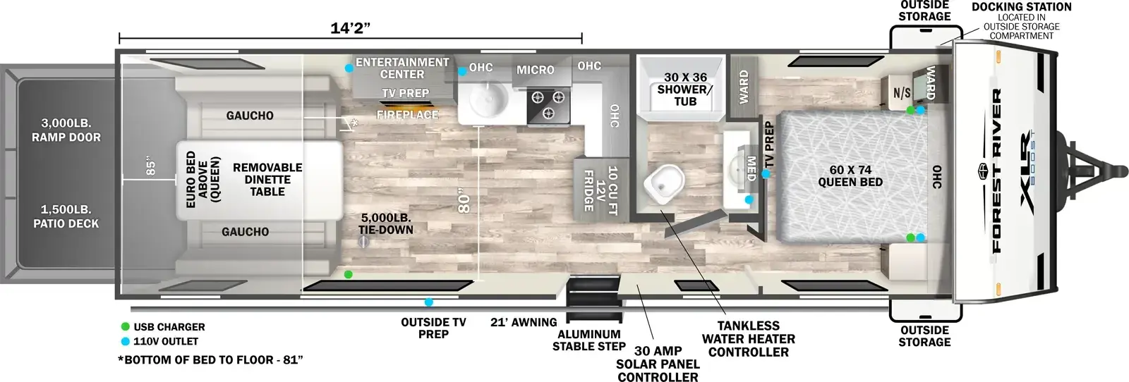 Floorplan diagram for 2026 XLR Boost 2714B