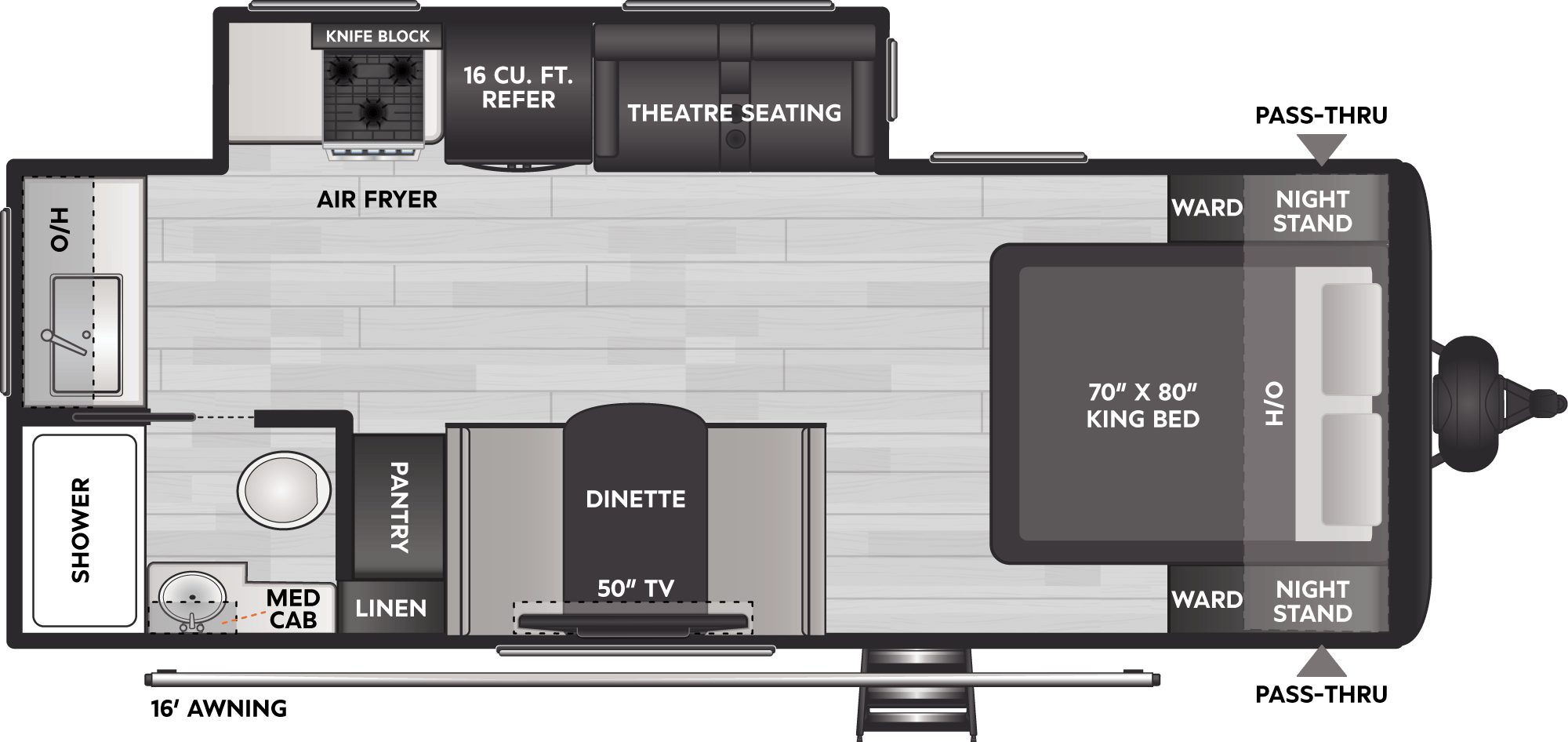 Floorplan diagram for 2027 Coleman Coleman Legacy 2115RK