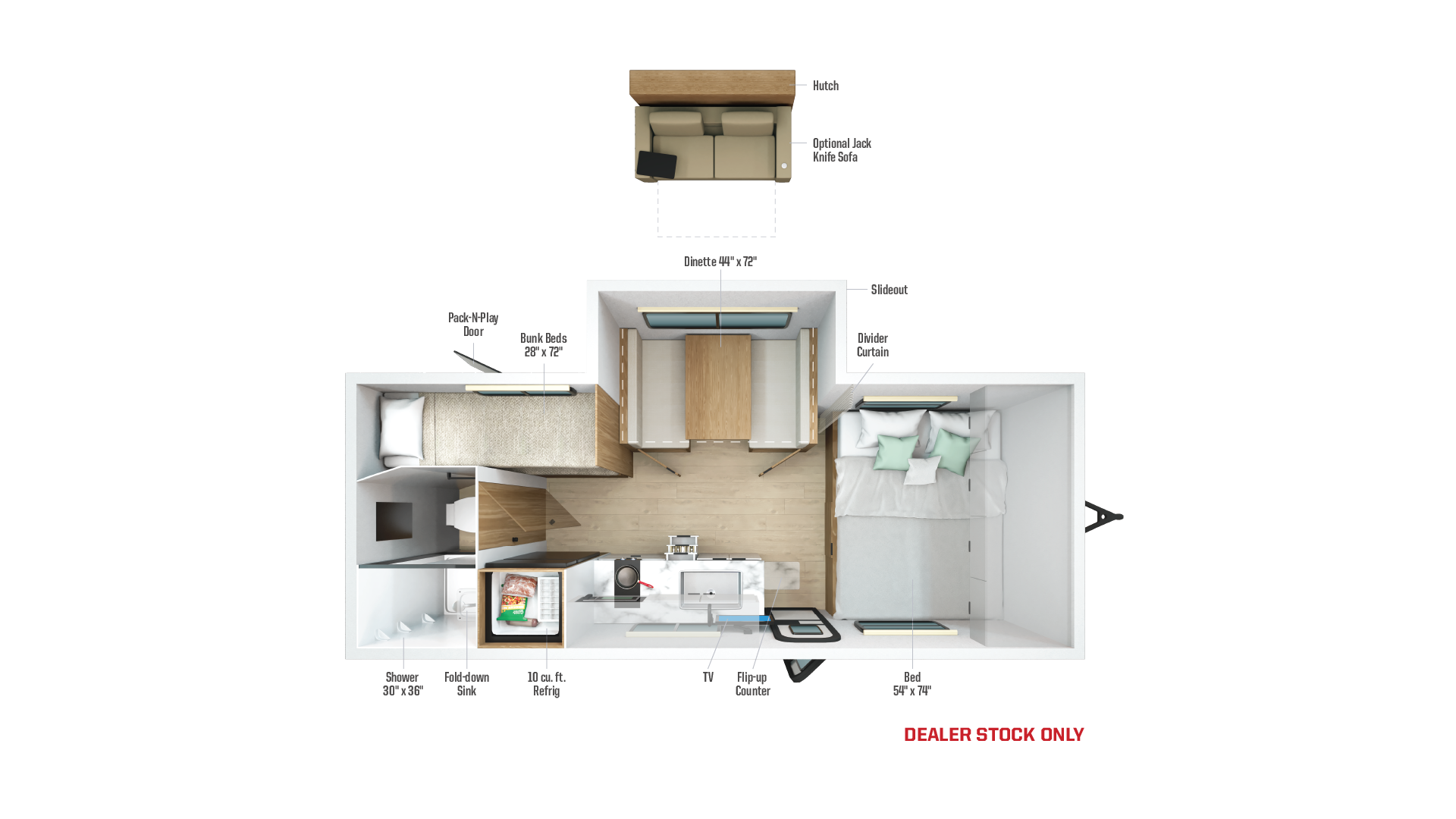 Floorplan diagram for 2026 Winnebago Micro Minnie 2100bh